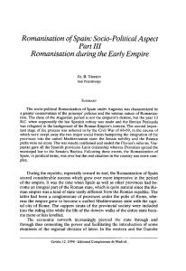 Socio-Political Aspece PareIII Romanisation during che Early Empire