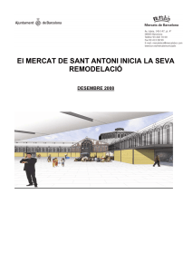 Dossier Premsa remodelació Mercat Sant Antoni