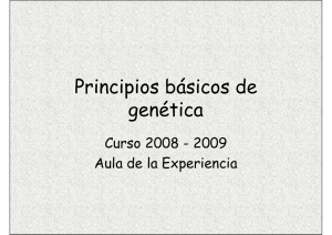 Principios básicos de genética - Universidad Pública de Navarra