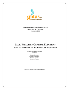 Jack Welch en G. E., Un legado para la Gerencia Moderna USB