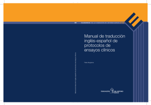 Manual de traducción inglés-español de protocolos de ensayos