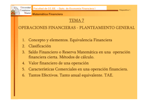 Tema 7: Operaciones Financieras