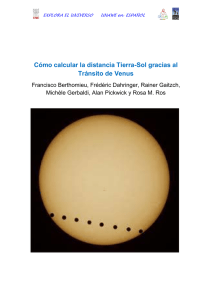 Cómo calcular la distancia Tierra-Sol gracias al Tránsito de Venus