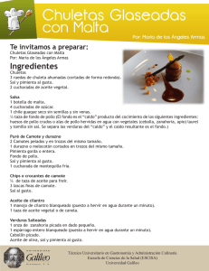 Ingredientes - Universidad Galileo