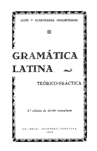 Gramática latina teórico