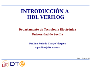 Introducción a Verilog - Departamento de Tecnología Electrónica