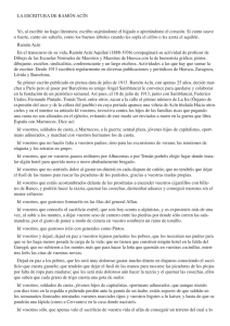 LA ESCRITURA DE RAMÓN ACÍN Yo, al escribir no hago literatura