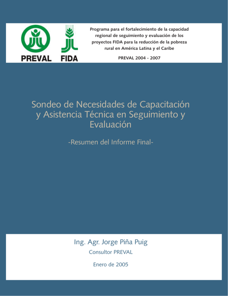 Sondeo De Necesidades De Capacitaci N Y Asistencia