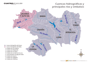 Mapa de ríos y embalses