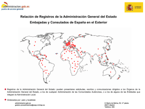 Embajadas y Consulados de España en el Exterior