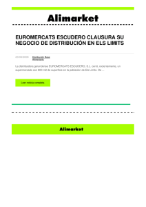 EUROMERCATS ESCUDERO CLAUSURA SU