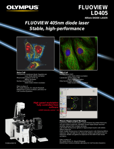 Blue Diode Lasers for Confocal Microscopy