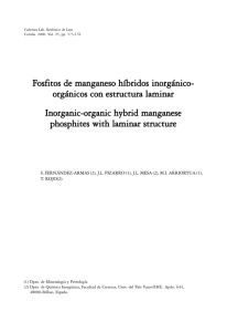 Fosfitos de manganeso híbridos inorgánico- orgánicos con