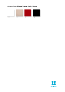 Carta de Color: Blanco / Hueso / Rojo / Negro - Flugel