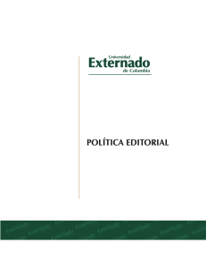 Política Editorial - Universidad Externado de Colombia