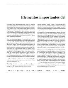 elementos importantes del tratado de libre comercio