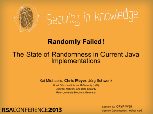 Randomly Failed! The State of Randomness in Current Java