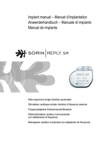 Implant manual ± Manuel d¶implantation Anwenderhandbuch