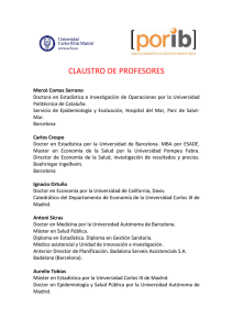 CLAUSTRO DE PROFESORES - Departamento de Economía