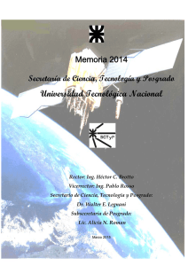Memoria 2014 - Universidad Tecnológica Nacional