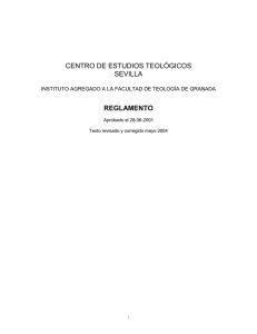 Descarga Reglamento - Centro de Estudios Teológicos de Sevilla