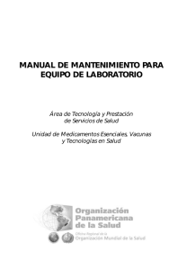 Manual de Mantenimiento para Equipo de Laboratorio