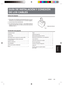 guía de instalación y conexión de los cables