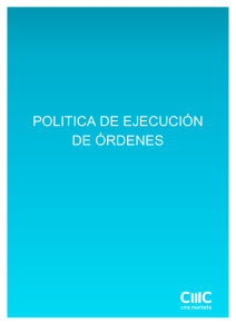 politica de ejecución de órdenes