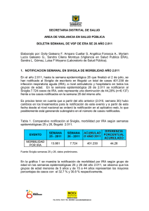 Boletin ERA S.E. 26 - Secretaría Distrital de Salud