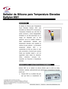 Sellador de Silicona para Temperatura Elevadas EpXylon 9521
