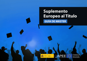 Suplemento Europeo al Título - Universidad Complutense de Madrid