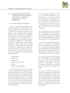 2.1.2. Prohibición de determinadas sustancias de efecto hormonal y