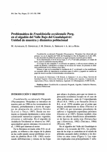 Problemática de Frankliniella occidentalis Perg. en el algodón del