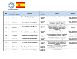 Convenios con España - Relaciones Internacionales