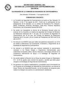 sg-sica - Ministerio de Relaciones Exteriores de Guatemala