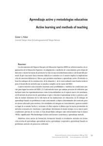 Aprendizaje activo y metodologías educativas Active