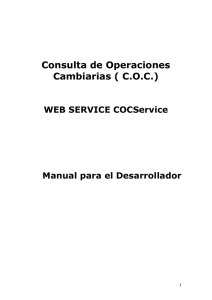 Consulta de Operaciones Cambiarias ( COC)