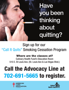 Have you been thinking about quitting?