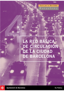 red básica de circulación de la ciudad de barcelona