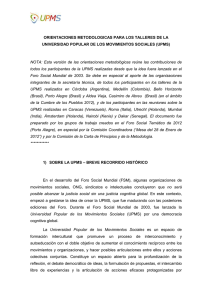 Orientaciones metodologicas - Universidade Popular dos