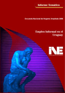 Empleo Informal en el Uruguay - Instituto Nacional de Estadística
