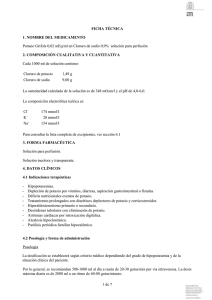 1 de 7 FICHA TÉCNICA 1. NOMBRE DEL MEDICAMENTO Potasio