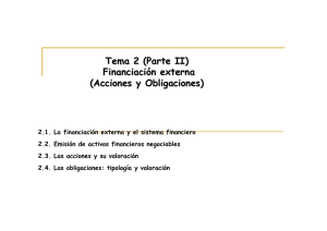 Tema 2: Financiación externa: acciones y obligaciones