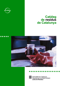 Catàleg de Residus de Catalunya - Agència de Residus de Catalunya