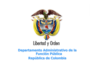 Departamento Administrativo de la Función Pública República de
