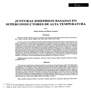 junturas j osephson basadas en superconductores de alta