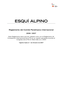 esqu alpino - Comité Paralímpico Español