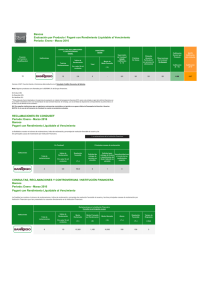 Bancos Evaluación por Producto / Pagaré con Rendimiento