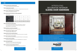sliding door hardware - Top Notch Distributors, Inc.