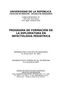 Infectología Pediátrica - Escuela de Graduados